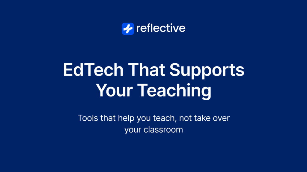 Teacher using EdTech resources in the classroom